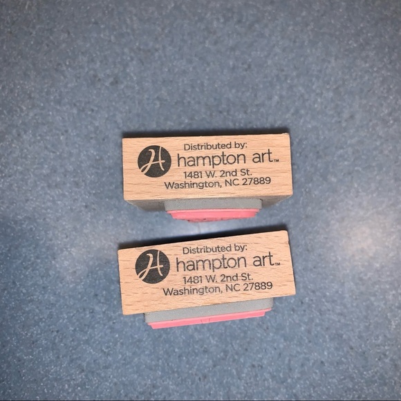 NEW 2 Wood Mounted Rubber Stamp Birthday Party Hat - Picture 3 of 8